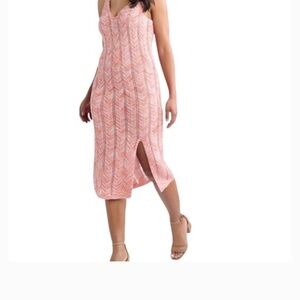 Whimsy Knit Dress Madden NYC Space Dye Crochet Dress Size Medium